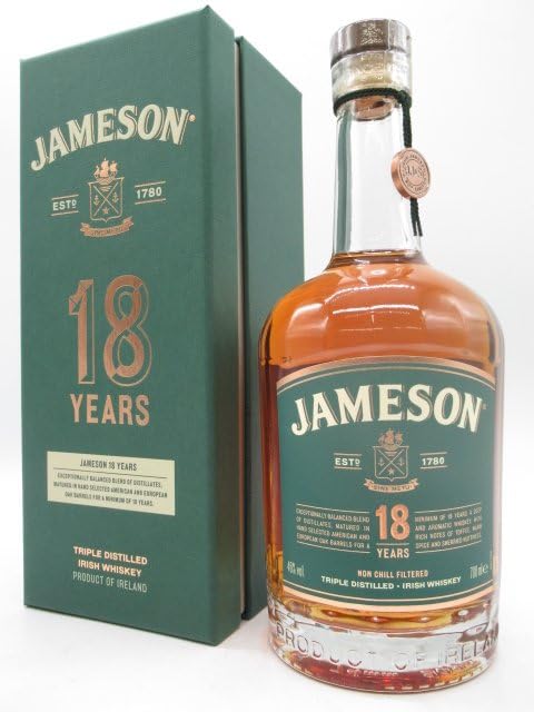 新品　未開封　ジェムソン 18年 46度 700ml ウイスキー　アイリッシュ ジェムソン 18年 アイリッシュウイスキー ウィスキー ギフト