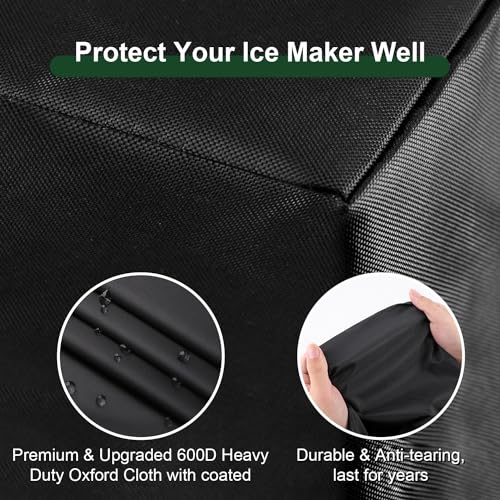 Image of Coffee Maker Cover, Universal Waterproof Shield for Countertop Appliances in Home, Garage and Office, Black