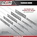 ABN Machinist Thin Parallel Bars 20-Piece Tool Set 1/8in x 6in – Straightedge Bar Blocks – 1/2in to 1-5/8in Block Pairs