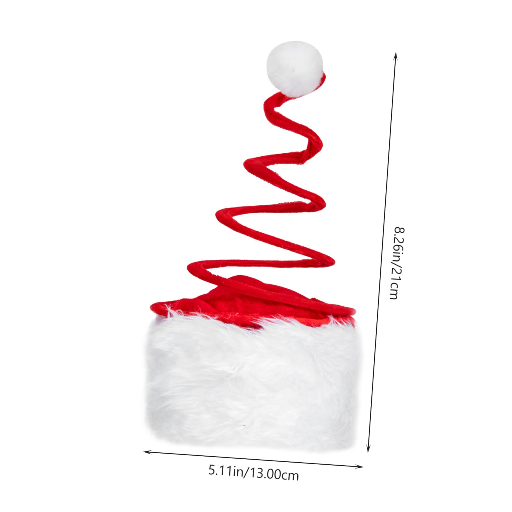 5 Uds Sombrero De Primavera De Navidad Divertido Sombrero De Navidad De Papá Noel Con Resorte De Bobina Diseño Elástico De De Elfo De Papá Noel