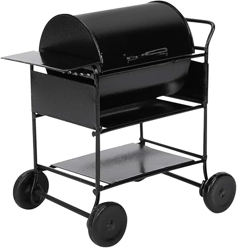 Miniatura 1 de Mini parrilla de casa de muñecas, parrilla de barbacoa en miniatura, modelo de hierro, herramienta de cocina de casa de muñecas 112, adorno de