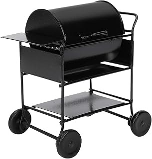 Mini Dollhouse Grill,Miniature BBQ Grill Oven Model Iron 1:12 Dollhouse Cooking Tool Outdoor Yard Scene Ornament