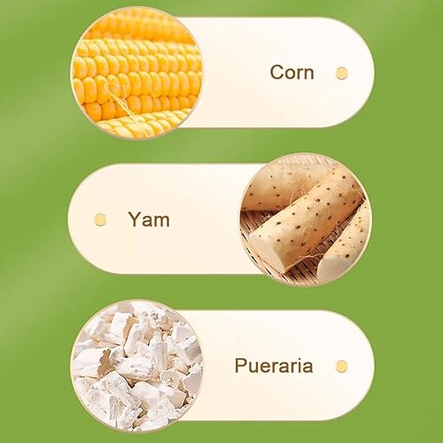 Miniatura 4 de WAAMIU Dátiles rojos de ñame chino y sopa de maíz 21.16 ozlata, polvo de maíz de ñame y pueraria, pasta de maíz instantánea, desayuno nutritivo