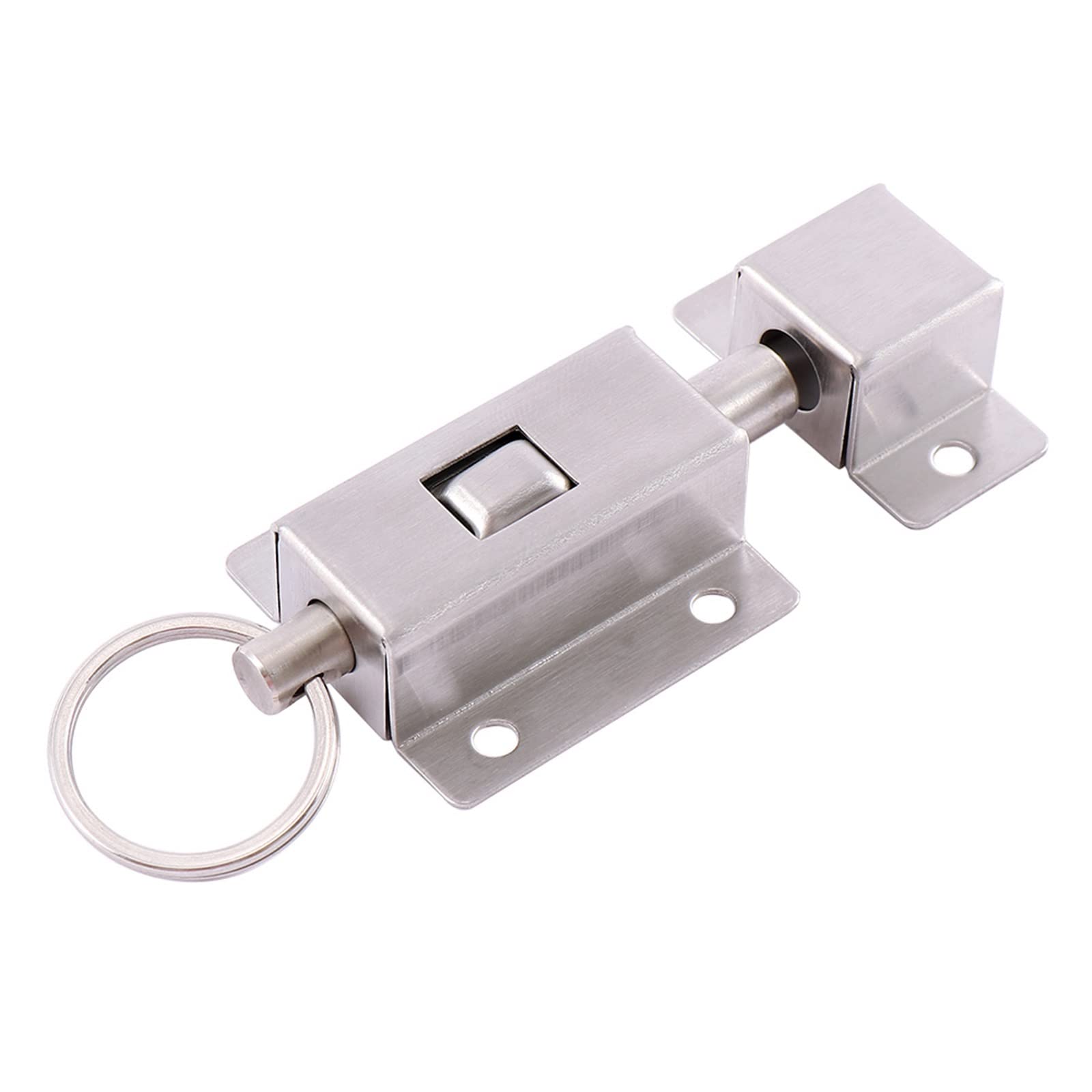 Loquet de porte à ressort en acier inoxydable pour verrouillage coulissant de meuble