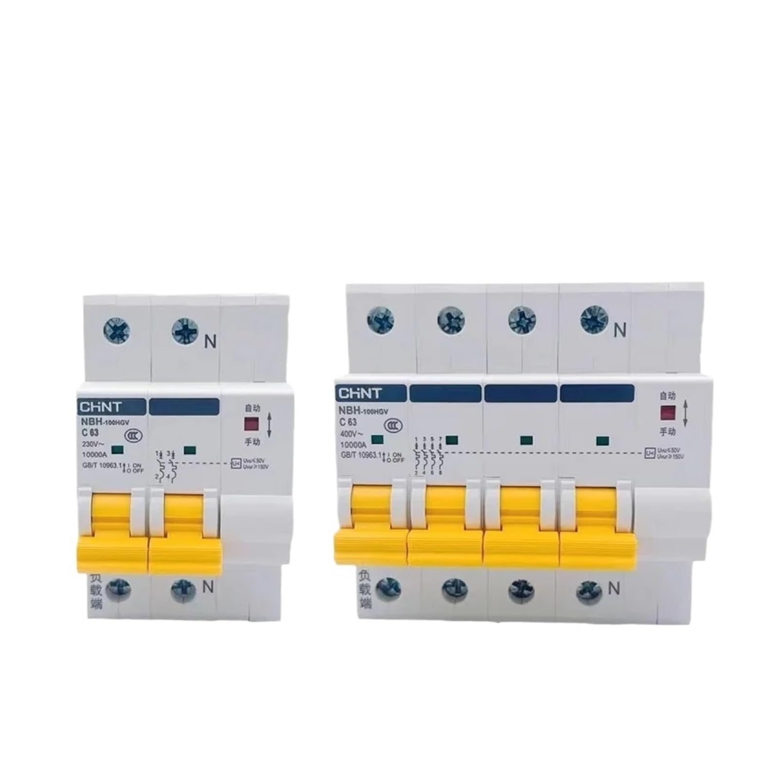 VSPPJYFG Solar Automatic Reclosure NBH NBH-100HGV Overvoltage Undervoltage Overload Protection Circuit Breaker PV Grid Connection(100A,4P)