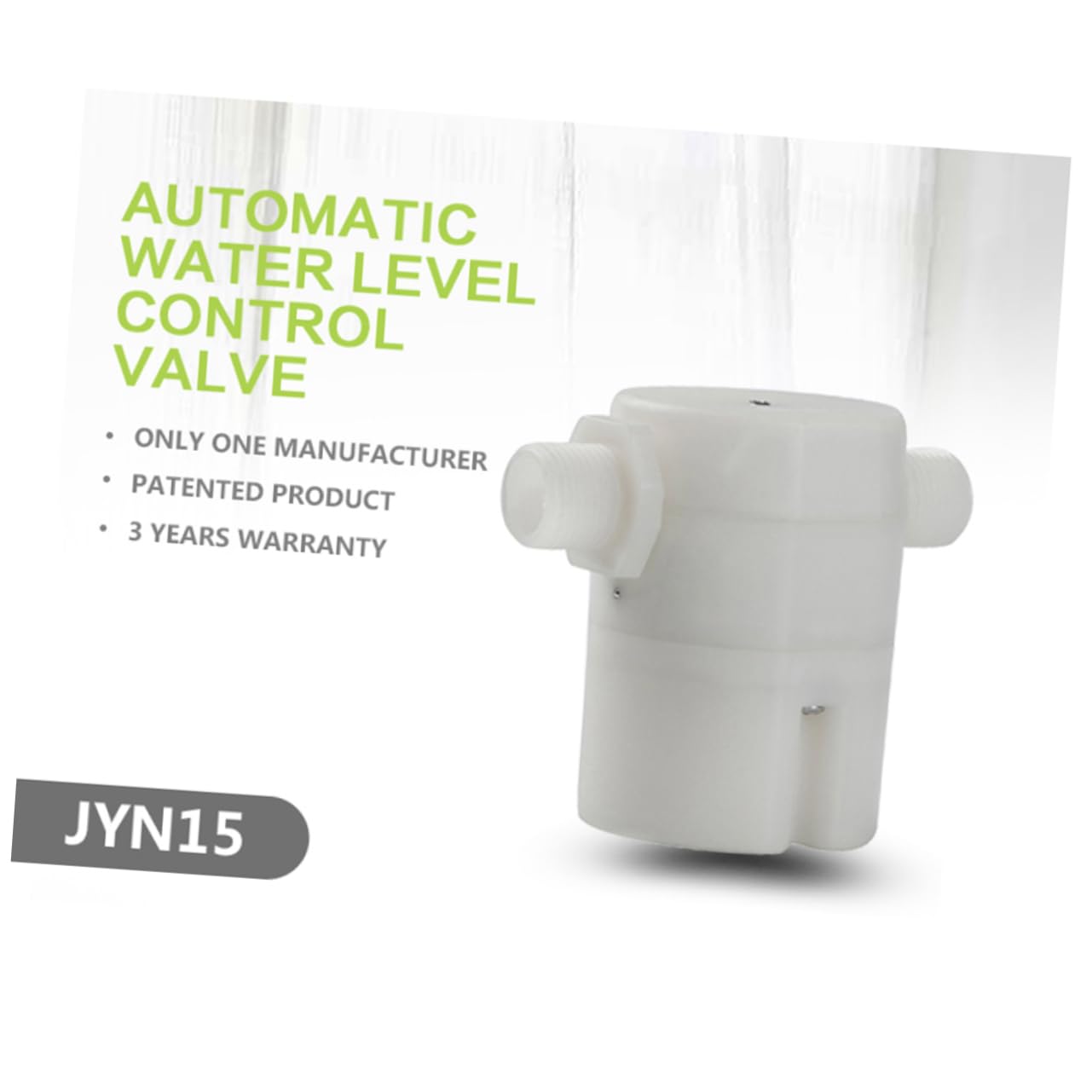 NAMOARLY Floating Ball Valve Pool Floating Valve Liquid Level Control Sensor Side Inlet Float Valve Automatic Float Valve Floating Valve Replacement Tower Tank Valve Float for Float White