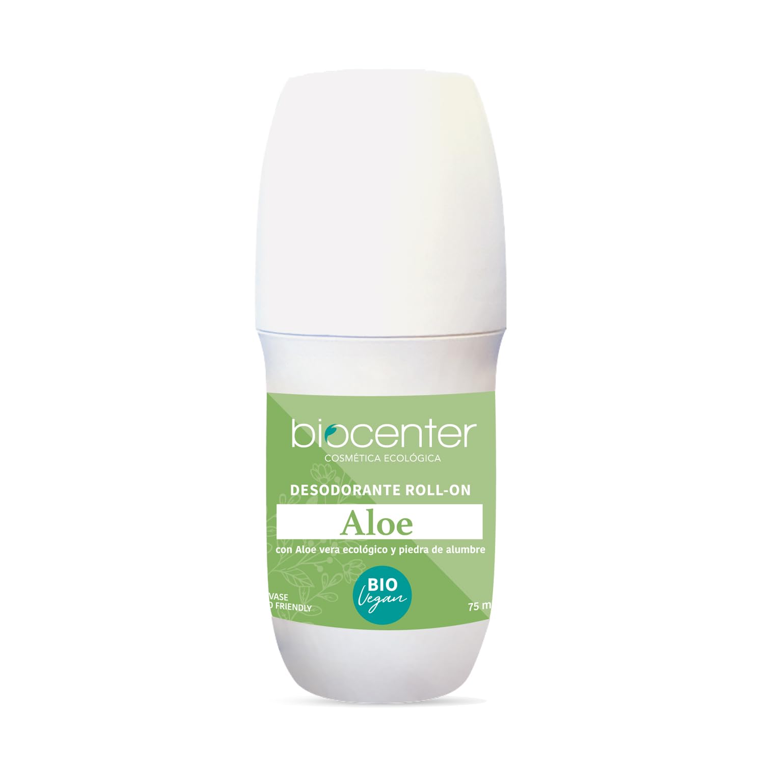 BIOCENTER Desodorante natural Roll On - ALOE - Ecológico y Vegano