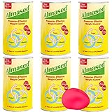 Almased Meal Replacement Shake - 6 Pack - Plant Base Protein - Non GMO, Gluten Free,17.6 oz - (6 Pack + Ball)