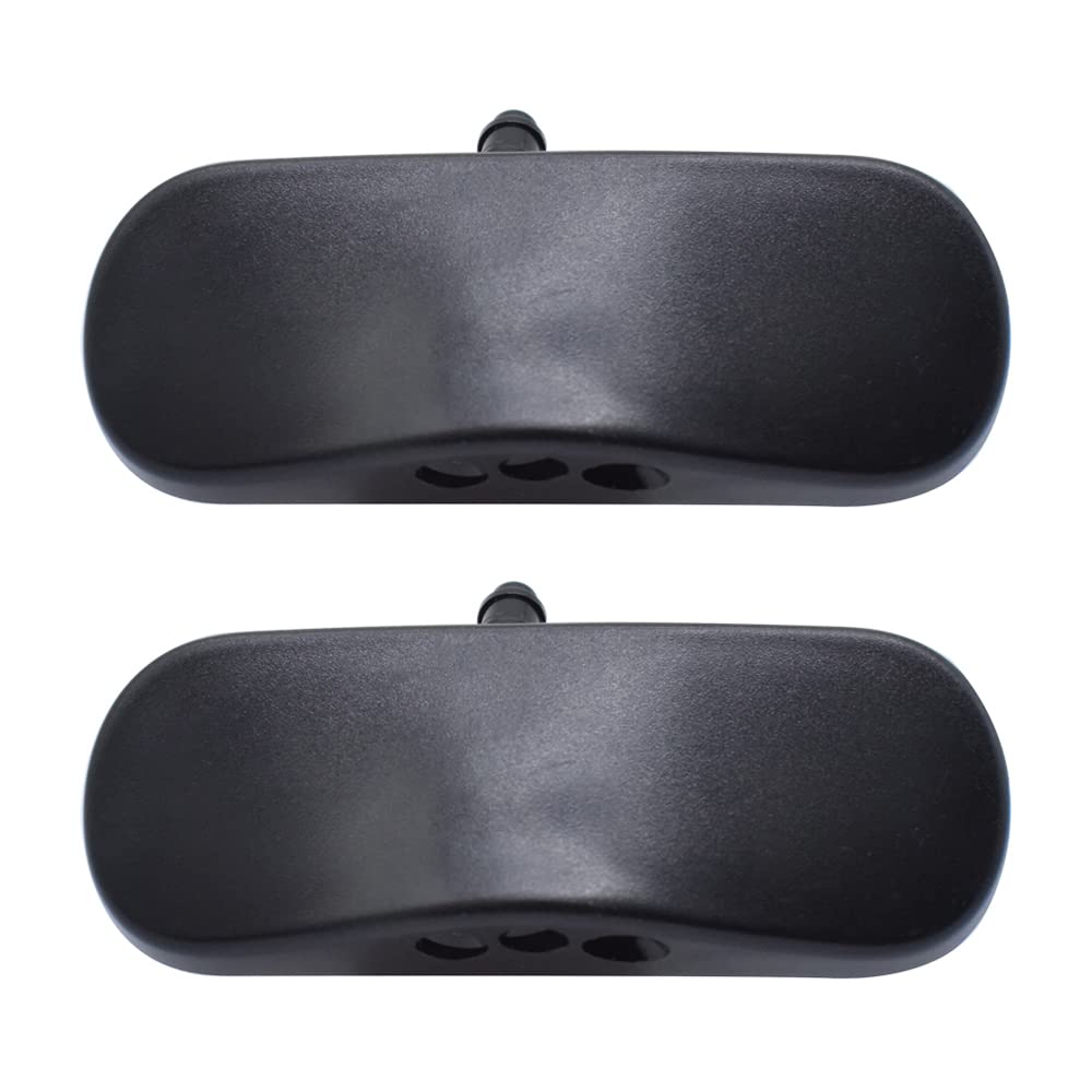 Baceyong 2x Jets de buse de pulvérisation de lave-glace chauffants pour voiture 4GD955987, 4GD955988 Compatible avec Audi A3 A4 A5 A6 A7 Q3 Q5 Q7 TT