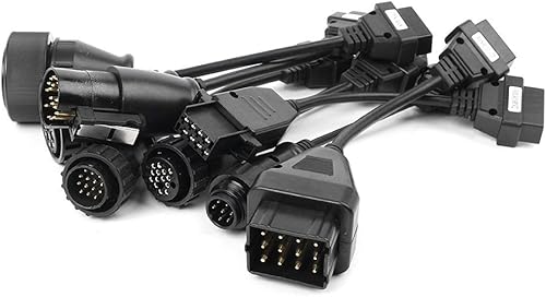 FSFY 8 piezas OBD2 OBDII Herramienta de diagnóstico de camión Cable adaptador para hombre  Iveco  Scania  Benz  para Renault  para Volvo