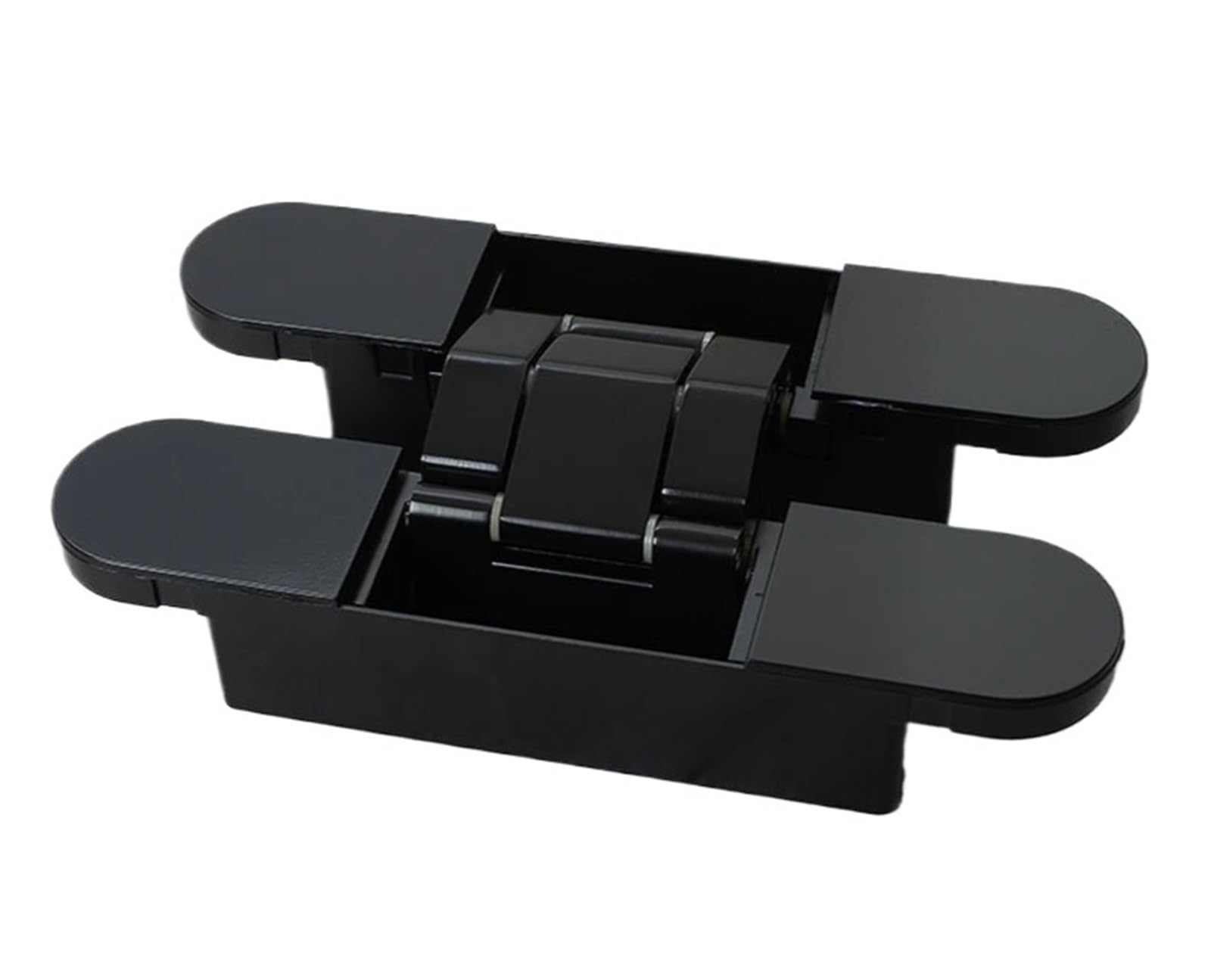 Charnières invisibles 3D pour porte bois : ferrure dissimulée noire 80 kg