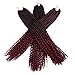 Produktbild 22 Zoll Eunice Hair 24 Wurzeln/Packung Faux Locs Häkeln Haar Dreadlocks Haar Flechten Haar Synthetisches Haar (3 Packungen) (22 zoll(3 packs), 1B BUG)