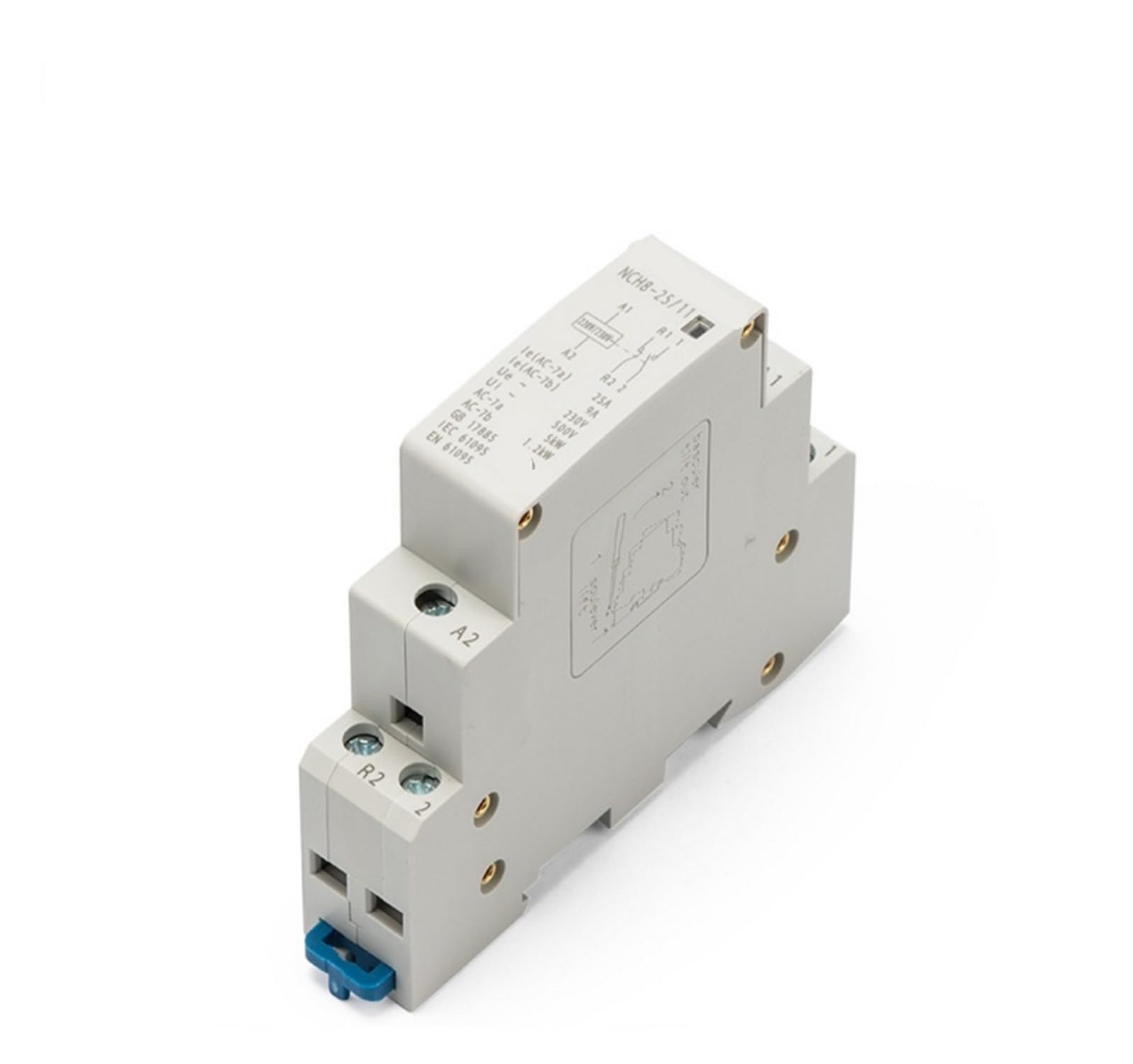 Contacteur Domestique NCH8-25 AC 230V 25A 1NO 1NC pour Tableau