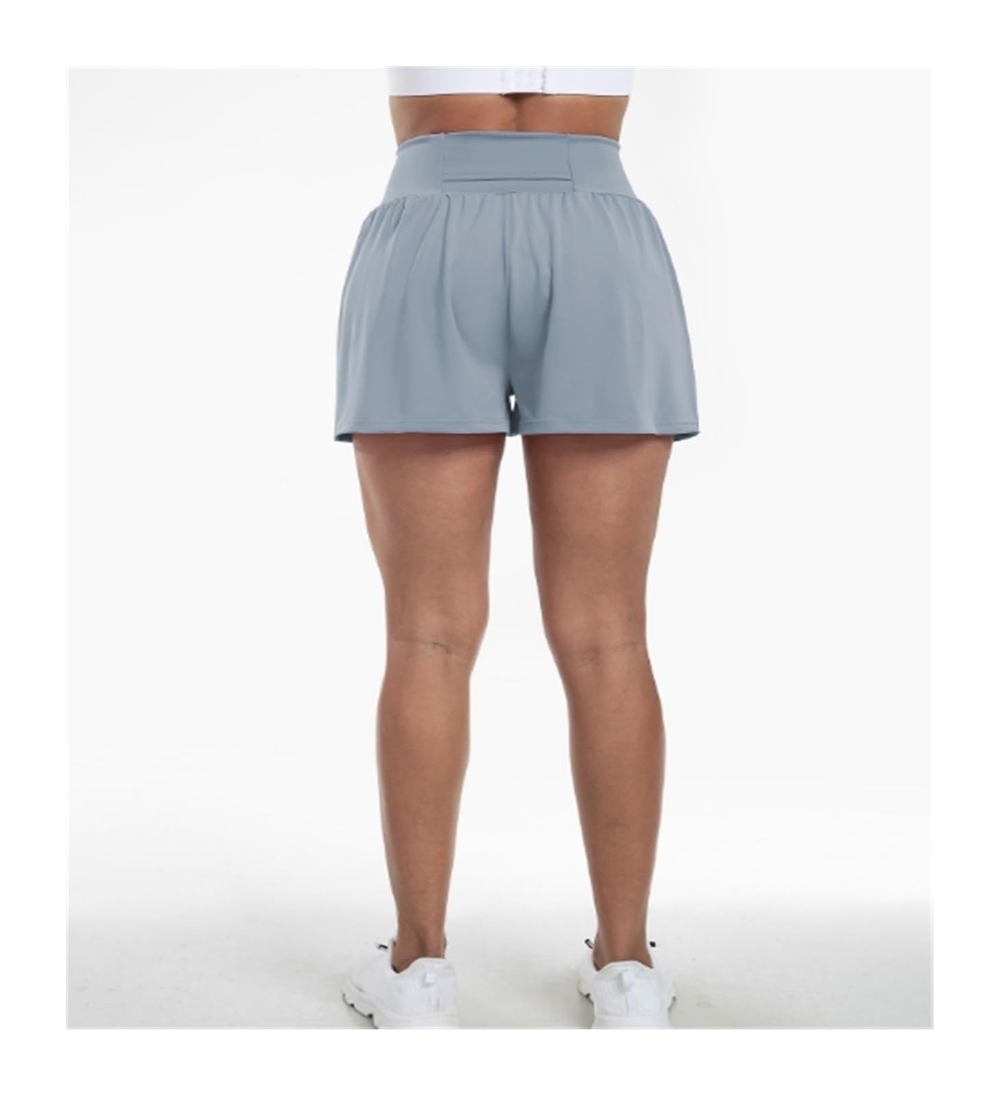 Hoch Taillierte Sportliche Laufshorts for Damen, Sweat-Shorts, Lässige Sommer-Sportshorts, 2-in-1-Workout-Gym-Shorts