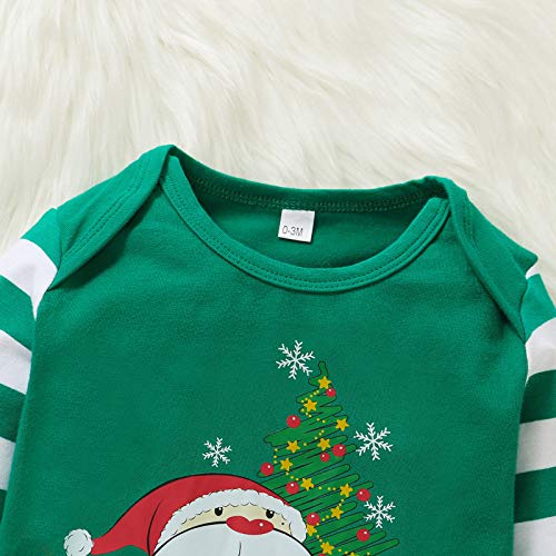 Tabpole Pasgeboren Baby Mijn 1e Kerst Romper Jumpsuit Outfit Hoofdband Xmas Kleding - Afbeelding 6