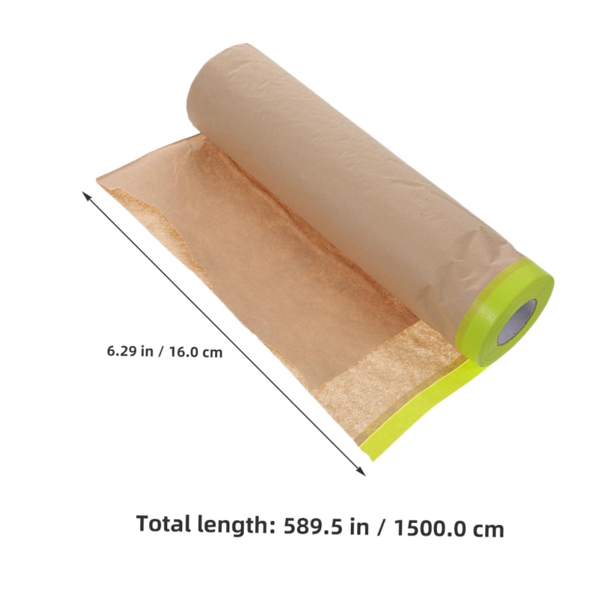 Gogogmee 5 Rolls Masking Paper for Painting Self-Adhesive Masking Film Automotive Auto Body Paint Protection