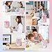 ZZWS Dry Erase Chore Chart for Kids, Checklist Board, My Chores Slider Chart to Do List Board, Routine Reward Chart Schedule Board Task Tracker for Home Refrigerator, Wall, Desk (Pink)