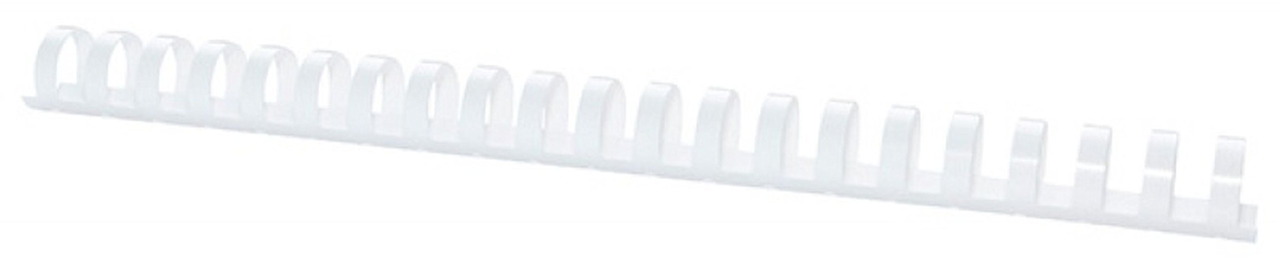Grzbiety do bindowania Office Products A4 22 mm plastikowe 50 sztuk biale