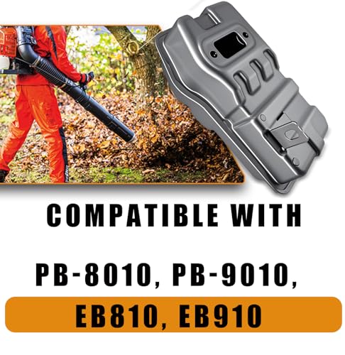 Image of P100006321 Muffler Exhaust System Fits For Echo PB8010 PB9010 EB810 EB910 Backpack Leaf Blower Replace OEM P100012130 P100006321 Blower Muffler