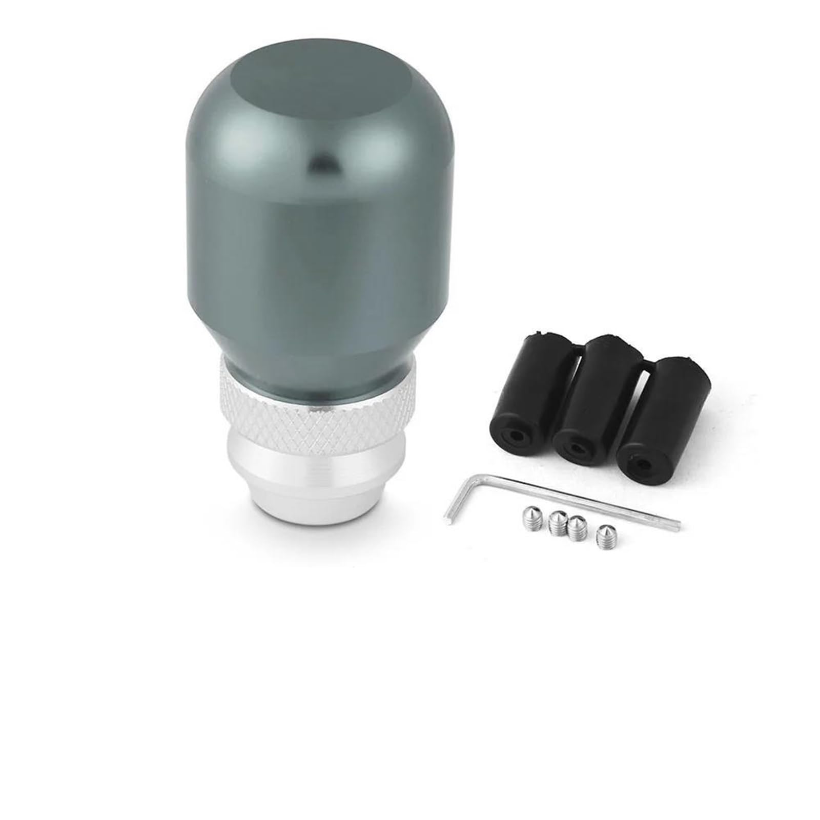 Fsozdbbpl Titanium Automotive Parts Aluminum Shift Knob 7Cm-9.5Cm Adjustable Universal Manual Gear Shifter Lever Knob Universal Gear Shift Knob Shifter Lever(Titanium)