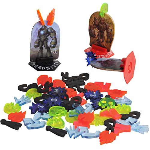 Lot de 60 jetons de condition en acrylique pour effets de statut, accessoires de jeu pour Gloomhaven, cercles oubliés et mâchoires du lion