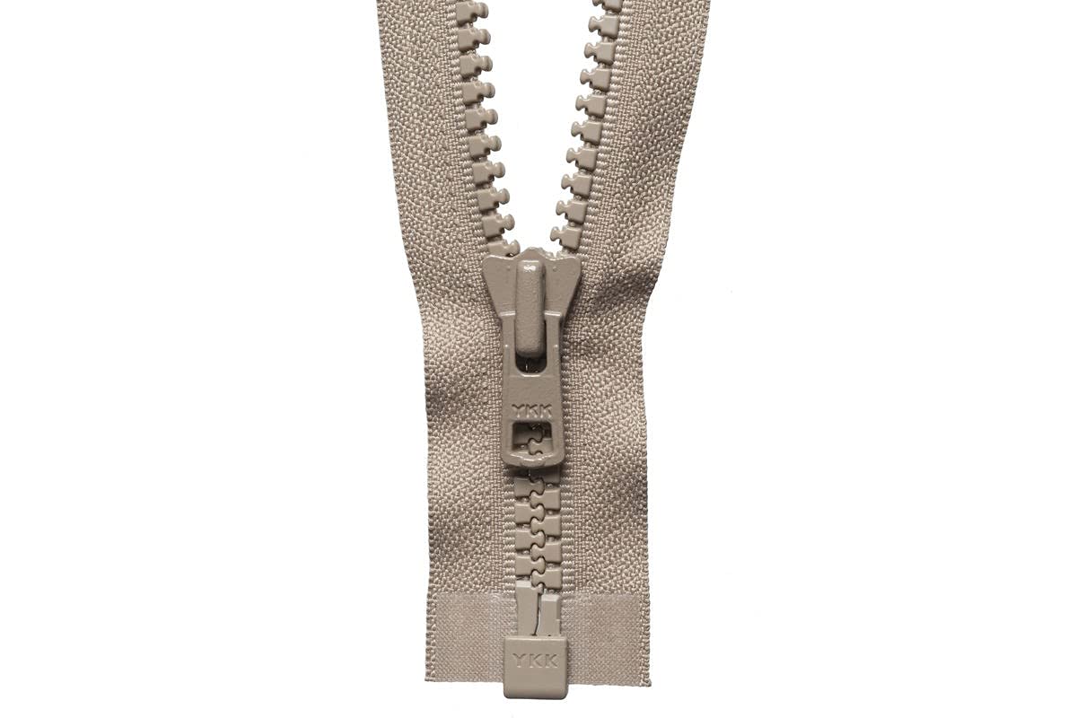 YKK Reversible Zip, No. 573 Fawn, 66 cm Length
