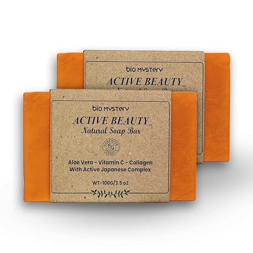Image of Active Beauty Soap Bars - Face and Body Soap (Pack of 2, 100g Each) | Cleansing, Hydrating & Nourishing Soap for All Skin Types | Refreshing Daily Use