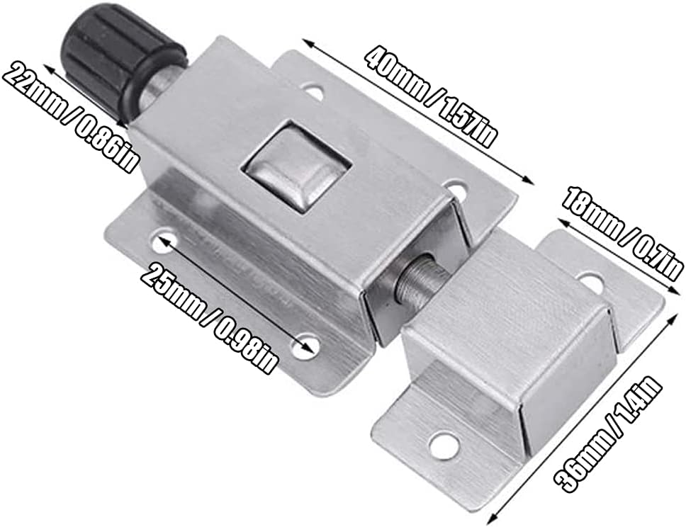 3 Inch Spring Latches Bolt, 5 Pcs Stainless Steel Spring Latch Lock