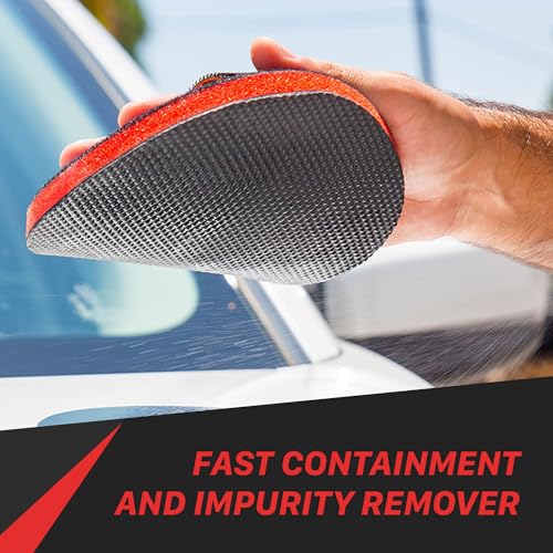 Image of Maxshine Universal 6 inch Fine Grade Clay Pad - Reusable Clay Disc for Car Detailing, Removes Overspray, Brake Dust, Sap & Water Spots - Works by Hand or Machine - Fast & Long-Lasting Decontamination
