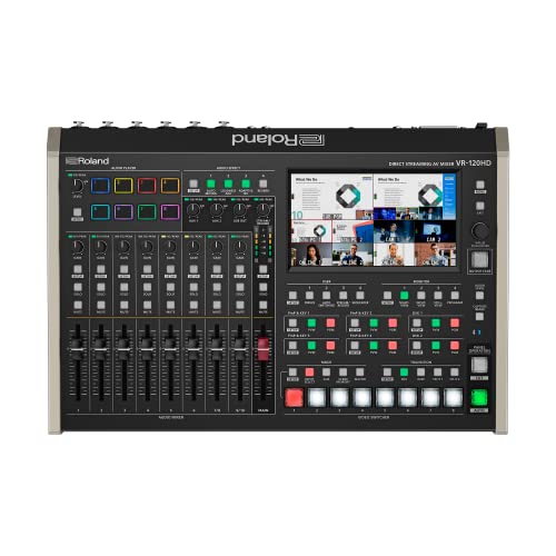 Mezclador AV para streaming directo Roland VR-120HD | Mezclador portátil profesional para eventos...