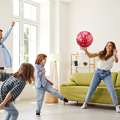 Hydren Soccer Ball Size 3 Hydren Miner Outdoor Sport Soccer Ball Toys With Pump For Boys And Girls Machine Stitched Mining Party Favors Soccer For Toddlers Game Training Back To School (Red) #TOP5