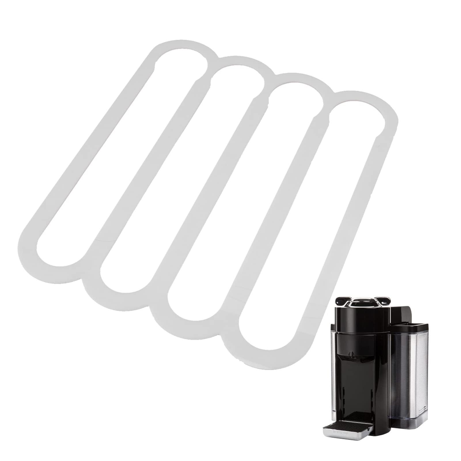 Porte-capsules de café mural blanc pour un coin cuisine ordonné et moderne
