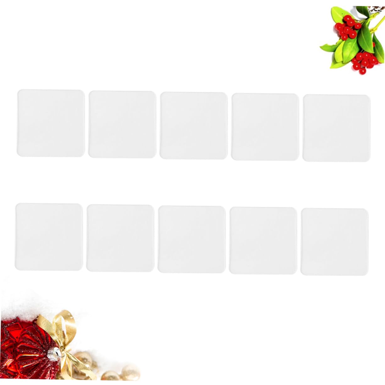 Angoily 10 Set Nastro Adesivo Biadesivo Riutilizzabile Per Bagno Cucina E Auto Adesivo Traccia Facile Usare 20 Pezzi*10