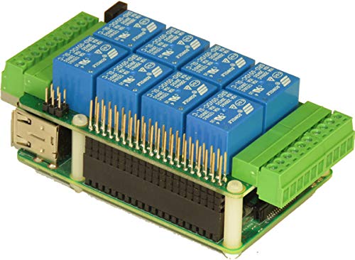 Eight RELAYS 8-Layer Stackable HAT for Raspberry Pi
