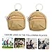 1 Set 2 Pcs Mini Backpack Key Fob Backpacks for Key Rings Keychains Wrist Strap Keychain Loveook Backpck Coin Purse Mini Bag Key Chain Change Purse Pendant Khaki Nylon Cloth