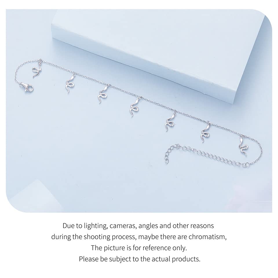 Zehenring Aus 925 Sterling Silber - Größenverstellbarer Fußschmuck Schlange