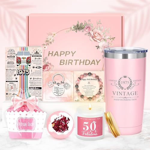 50th Birthday Gifts for Her Happy 50th Birthday Gifts for Women Unique Gift for 50 Year...