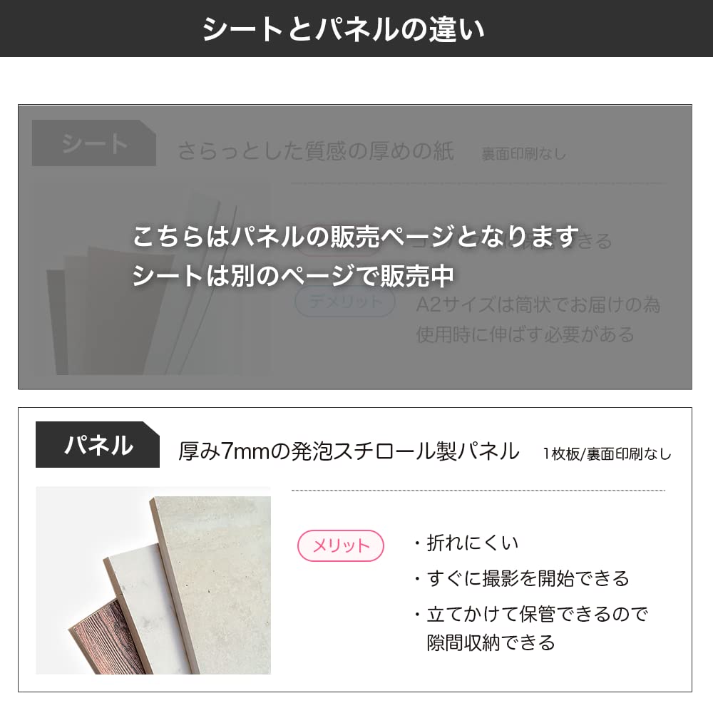 Amazon | CheeseGENIC 撮影背景パネル単品 発泡スチロールボード