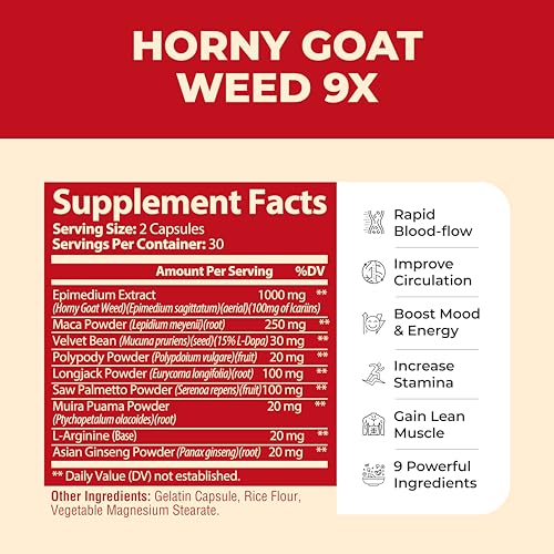 Epn Supplements Doctor'S Rx Horny Goat Weed + 9X Ingredients thumb #1