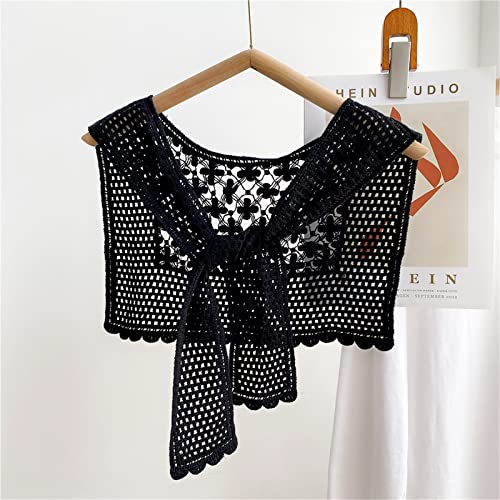 Shawl,Korean Shawl Cotton Shoulder Wrap Crochet Shawl Shrug Scarf Triangular Shawl Wraps Floral Knit Echarpe Scarves2
