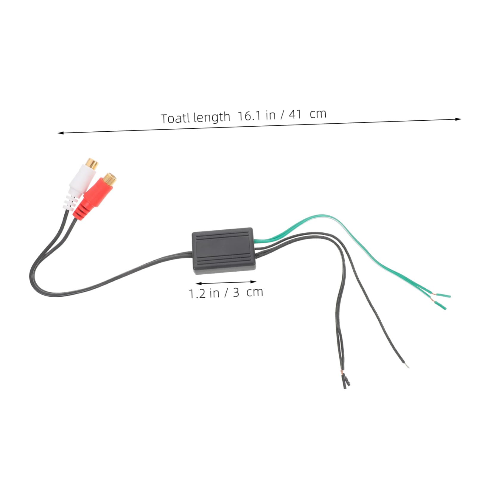 PartyKindom 4pièces Câble Audio Stéréo pour Voiture Adaptateur Haut-Parleur Câble De Remplacement pour Système Audio Automobile Et