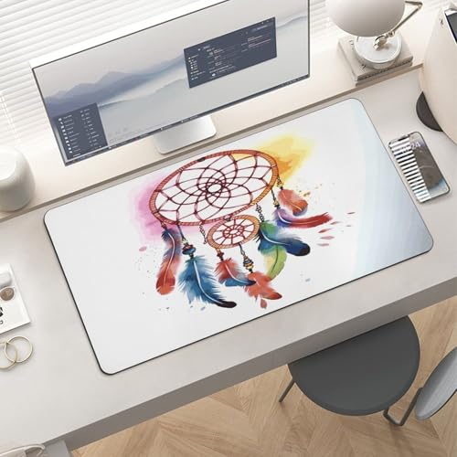 Pad para escritorio Watercolor Dream Catcher grande goma miniatura 6
