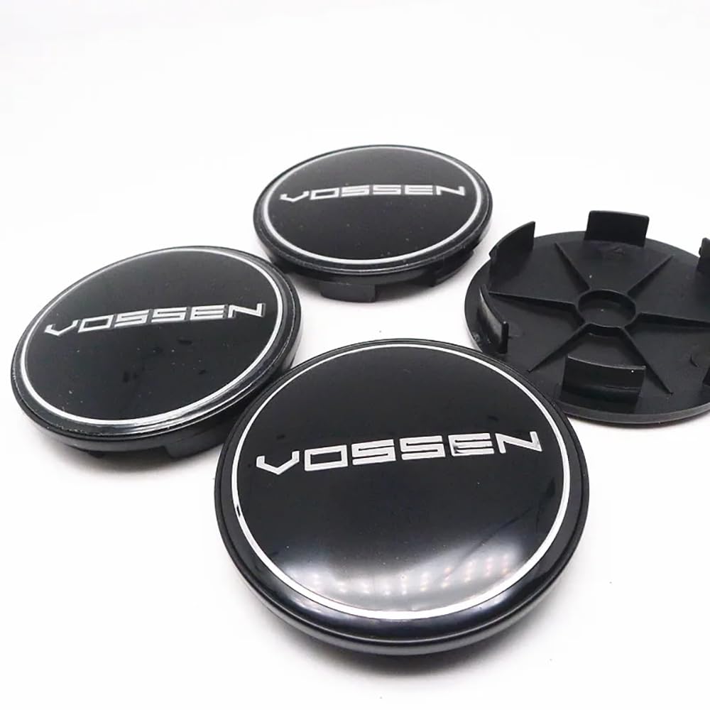 Obong E-68Mm 4Pcs Car Hub Centre Caps Wheel Center Cap Compatible With For 68Mm Vossen Wheel Center Hub Caps Decoration Accessories,