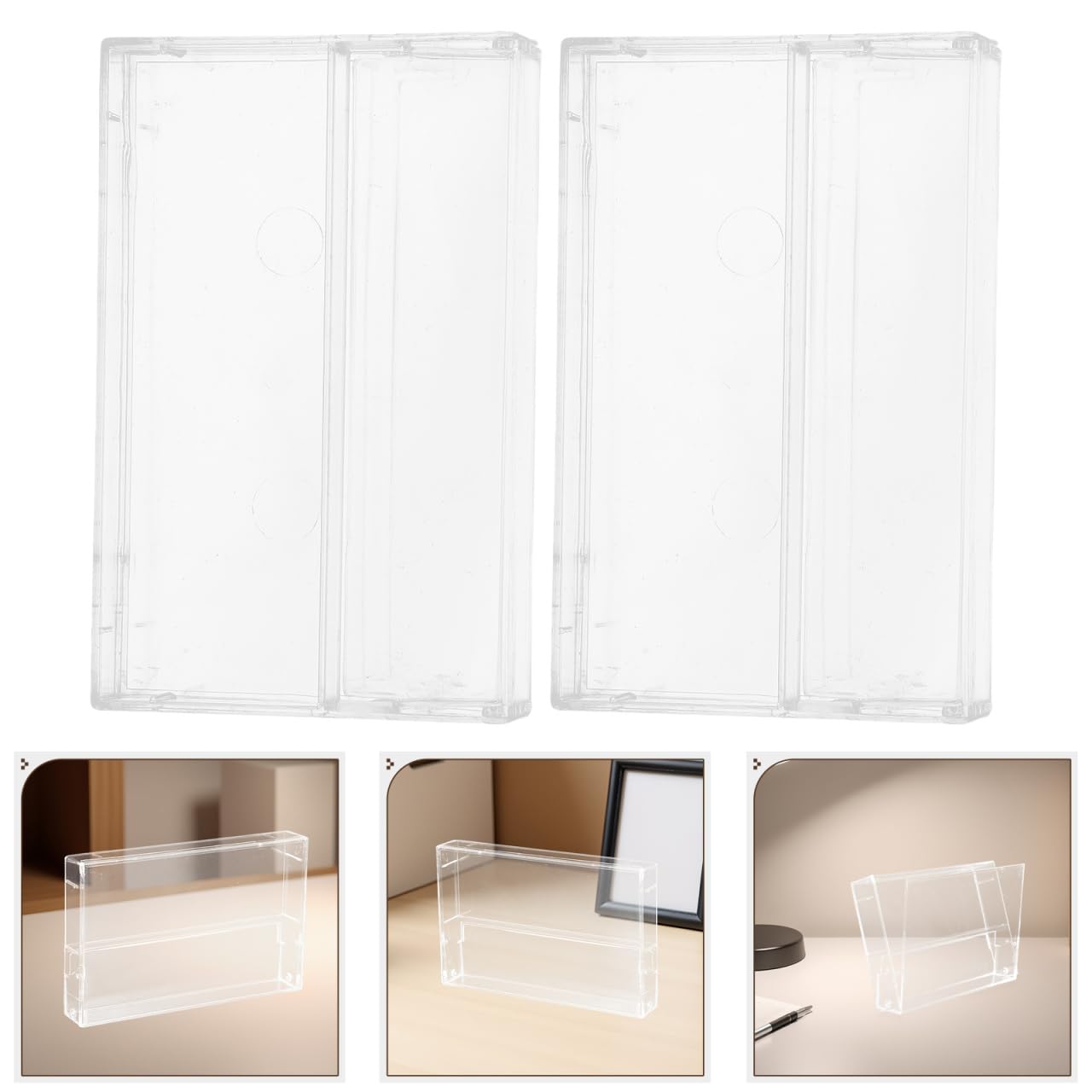 Toyvian Kassettenbox, 3Er Set Transparente Kunststoffhüllen Mit Deckel Aufnahmekassettenbox Für Musikkassetten Aufbewahrung Schutz Beschädigung Und Alterung Praktisch Für Sammler Und DIY Projekte