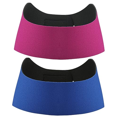 Ipetboom 2 Piezas Diadema protectora para los para natación deportiva diadema protectora para los absorbente del sudor 2 piezas azul-l rosa oscuro-l para los ruido