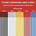 Terrilee 40Pcs Plastic Welding Rods - HDPE 9.8''(25cm) Plastic Welding Repair Rods Strips Common Flat Plastic Welding Rods Kit for Car Bumper, Water Tanks,Canoe and Plastic Bins (40)
