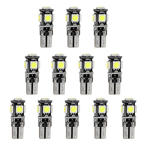 Muchkey for New 5 Series 530 Car Led Interior Light Bulb Replacement Car Dome Light Bulb Kit 12pcs White
