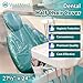 225 Pcs Half Dental Chair Covers 27.5x24 by Vastmed | Clear Dental Chair Covers Sleeve for Covering Chair | Waterproof Plastic Cover Sleeves to Cover Back and Headrest