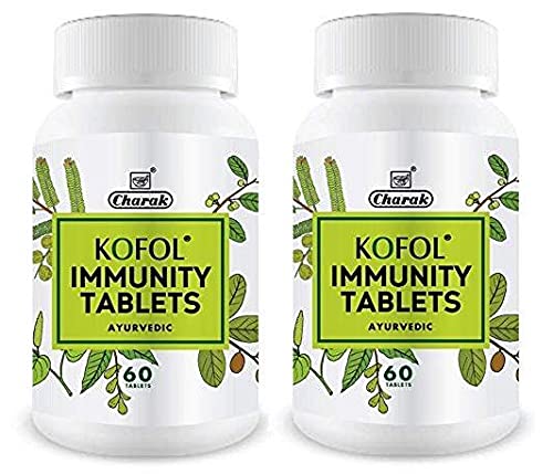 Charak Kofol Immunity Tablets, 60 Tablets With Goodness Of Giloy, Haldi, Pippali & Shunti, Immunity Enhancer For Complete Family, Children & elders (Pack of 2 – 120 Tab) Charak Kofol Immunity Tablets, 60 Tablets With Goodness Of Giloy, Haldi, Pippali & Shunti, Immunity Enhancer For Complete Family, Children & elders (Pack of 2 – 120 Tab)