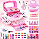 Kabeila メイクセット おもちゃ 女の子 お化粧セット 子供 キッズメイクアップ 小学生 コスメセット 子供用 メイクおもちゃ メイクアップ 化粧品 玩具 プリンセス メイクボックス キッズ コスメ お化粧 本物 洗える 4 5 6 7 8 9 10 11 12 歳 女の子 誕生日プレゼント クリスマス プレゼント 人気 ギフト